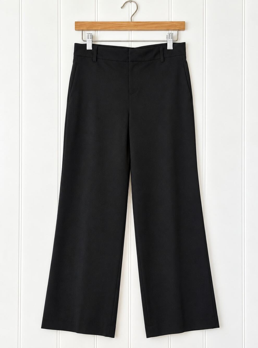 Vertigo Paris Black Straight Leg Dress Pants Trousers Size Unknown 29" Waist